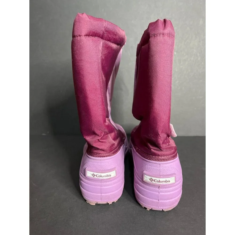 Columbia Big Kids Powderbug Plus Snow Winter Ski Boots Waterproof Purple Size 4